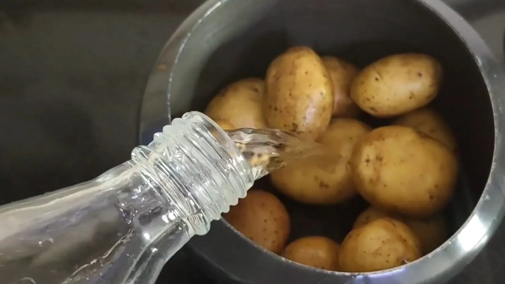 Add Potatoes and Water to The Pressure Cooker